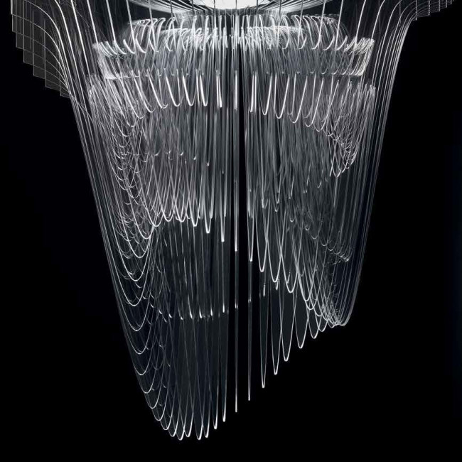 Подвесной светильник Slamp Aria SUSPENSION M TRANSP ARI84SOS0002T_000 Подвесной светильник Slamp Aria SUSPENSION M TRANSP ARI84SOS0002T_000