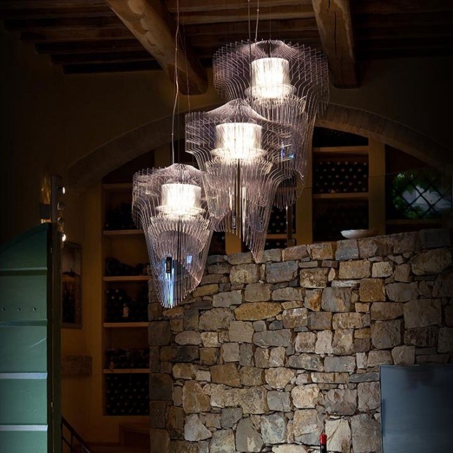 Подвесной светильник Slamp Aria SUSPENSION M TRANSP ARI84SOS0002T_000 Подвесной светильник Slamp Aria SUSPENSION M TRANSP ARI84SOS0002T_000