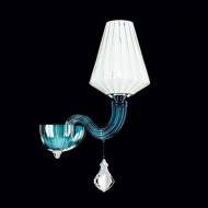 Бра Beby Group Pure 7820A02 Chrome Turquoise Capri White White Silver Leaf Бра Beby Group Pure 7820A02 Chrome Turquoise Capri White White Silver Leaf