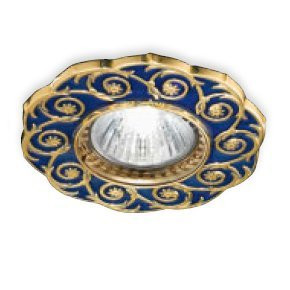 Встраиваемый спот (точечный светильник) Renzo Del Ventisette FA 14397/1 DEC. OL BLUE Встраиваемый спот (точечный светильник) Renzo Del Ventisette FA 14397/1 DEC. OL BLUE