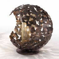 Настольная лампа IDL Twister 509/4L brown corten with light gold chains Настольная лампа IDL Twister 509/4L brown corten with light gold chains