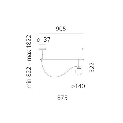 Подвесной светильник Artemide nh 1274010A