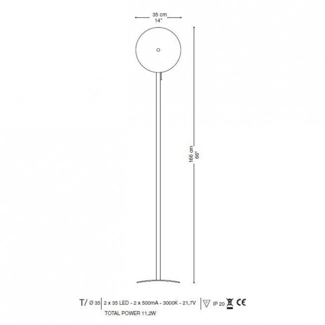 Торшер La Murrina Pallene T LED DD-3S Торшер La Murrina Pallene T LED DD-3S