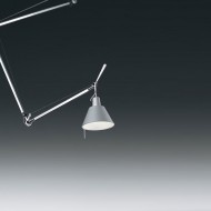 Подвесной светильник Artemide Tolomeo sospensione decentrata - Diffusore alluminio 0629000A + 0371050A Подвесной светильник Artemide Tolomeo sospensione decentrata - Diffusore alluminio 0629000A + 0371050A