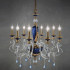 Люстра Euroluce Barocco L8 gold Blue