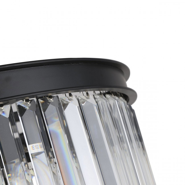 Подвесной светильник DeLight Collection 1920s Odeon KR0387P-10B black/clear Подвесной светильник DeLight Collection 1920s Odeon KR0387P-10B black/clear