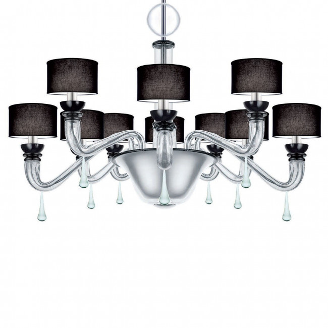 Люстра La Murrina Round S/10 transparent black Люстра La Murrina Round S/10 transparent black