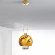 Подвесной светильник Kolarz Luna Kiss 0392.31+1L.3.Ki.Au+0392.SetL/XL.3.ETGn Подвесной светильник Kolarz Luna Kiss 0392.31+1L.3.Ki.Au+0392.SetL/XL.3.ETGn