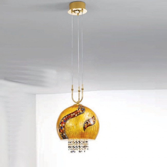 Подвесной светильник Kolarz Luna Kiss 0392.31+1L.3.Ki.Au+0392.SetL/XL.3.ETGn Подвесной светильник Kolarz Luna Kiss 0392.31+1L.3.Ki.Au+0392.SetL/XL.3.ETGn