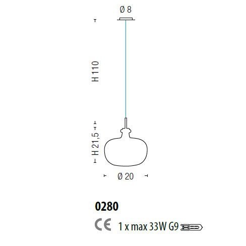 Подвесной светильник Sylcom Aphros 0280 CR Подвесной светильник Sylcom Aphros 0280 CR