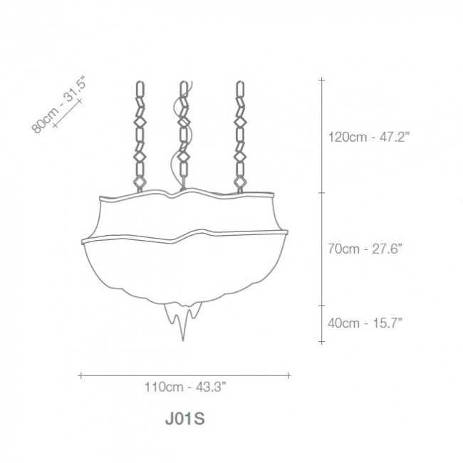 Подвесной светильник Terzani Atlantis J01S L6 C8