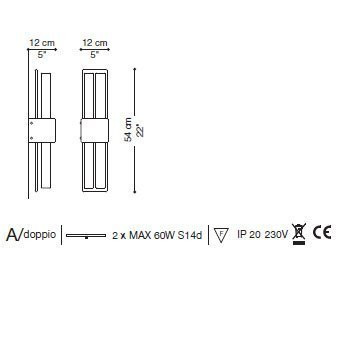 Настенный светильник La Murrina Excalibur A DOPPIO YY-3L Настенный светильник La Murrina Excalibur A DOPPIO YY-3L