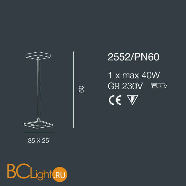 Потолочный светильник Bellart Alaska 2552/PN60 04/V01 Потолочный светильник Bellart Alaska 2552/PN60 04/V01