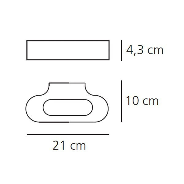 Настенный светильник Artemide Talo parete Halo - White 0613010A
