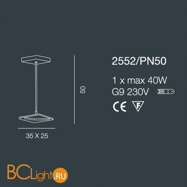 Потолочный светильник Bellart Alaska 2552/PN50 04/V05 Потолочный светильник Bellart Alaska 2552/PN50 04/V05