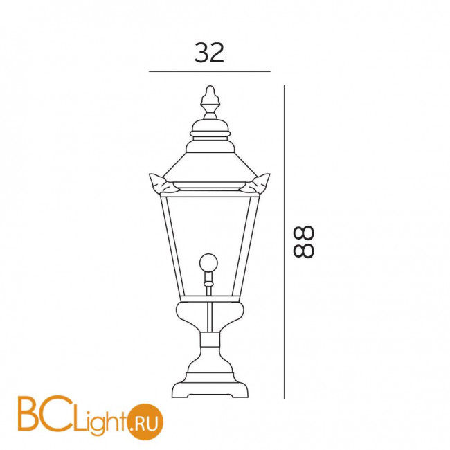 Садово-парковый фонарь Norlys Chelsea 957CO