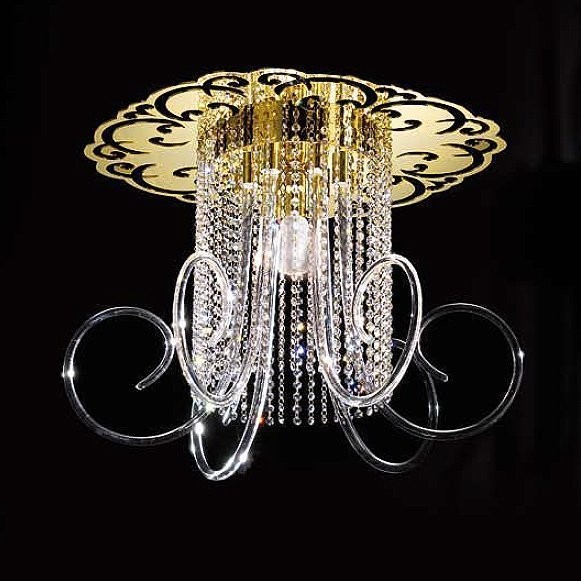 Потолочный светильник Prearo Charlotte 2224/PL/24K Потолочный светильник Prearo Charlotte 2224/PL/24K