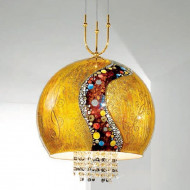 Подвесной светильник Kolarz Luna Kiss 0392.31+1XL.3.Ki.Au+0392.SetL/XL.3.ETGn Подвесной светильник Kolarz Luna Kiss 0392.31+1XL.3.Ki.Au+0392.SetL/XL.3.ETGn