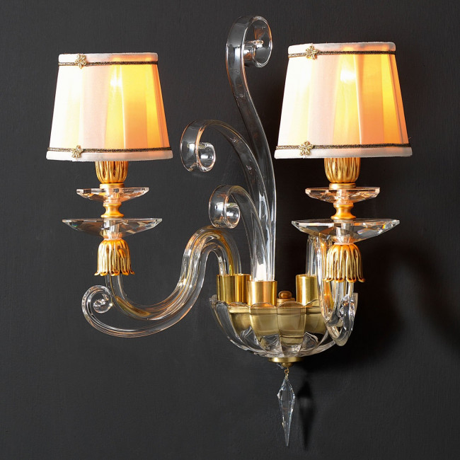 Бра Euroluce Alicante Satin A2 Gold shade Бра Euroluce Alicante Satin A2 Gold shade