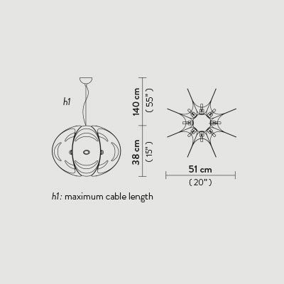 Подвесной светильник Slamp Atlante SUSPENSION ATL14SOS0001F_000 Подвесной светильник Slamp Atlante SUSPENSION ATL14SOS0001F_000