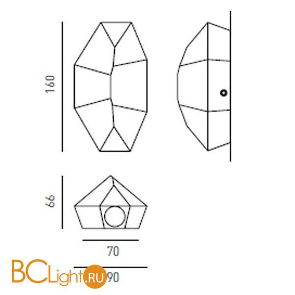 Бра Axo light Fragmenta FRAGMENTA WALL LAMP 305 05