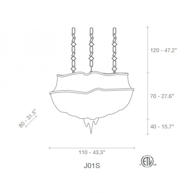 Подвесной светильник Terzani Atlantis JO1S L6 C8