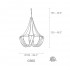 Подвесной светильник Terzani Soscik G56S H4 C8 Подвесной светильник Terzani Soscik G56S H4 C8