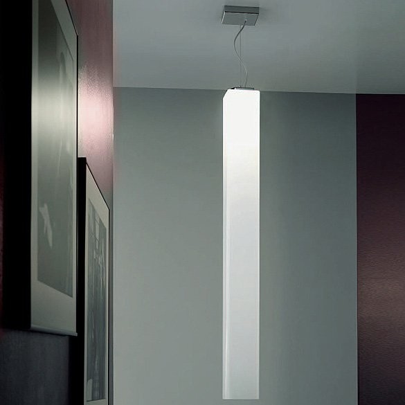 Подвесной светильник Vistosi Tubes SP 90 D1 E27 BC NI Подвесной светильник Vistosi Tubes SP 90 D1 E27 BC NI