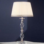 Настольная лампа Euroluce Alicante LG1 silver Clear shade Настольная лампа Euroluce Alicante LG1 silver Clear shade