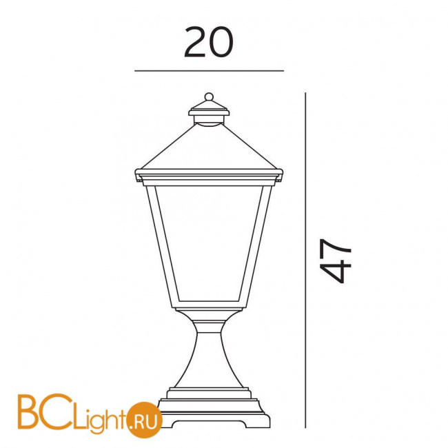Садово-парковый фонарь Norlys London 484B