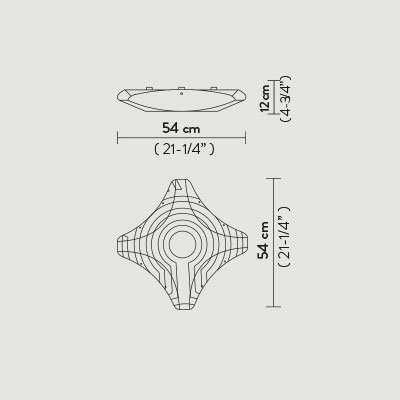 Потолочный светильник Slamp Venti CELING MEDIUM VEN59PLF0002__VEN Потолочный светильник Slamp Venti CELING MEDIUM VEN59PLF0002__VEN