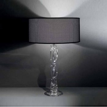 Настольный светильник Italamp 8023/LP Transp. / NK / Black shade Настольный светильник Italamp 8023/LP Transp. / NK / Black shade