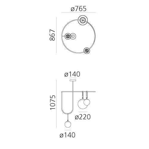 Подвесной светильник Artemide nh 1278010A