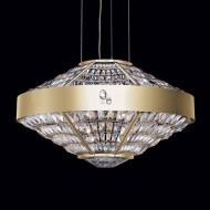 Подвесной светильник Beby Group Stone 5150E01 Satin Gold Cut Almond Transparent Подвесной светильник Beby Group Stone 5150E01 Satin Gold Cut Almond Transparent