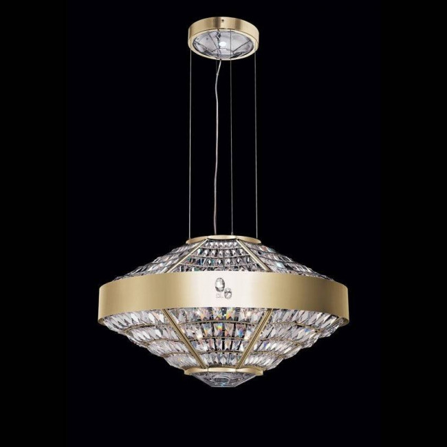 Подвесной светильник Beby Group Stone 5150E01 Satin Gold Cut Almond Transparent Подвесной светильник Beby Group Stone 5150E01 Satin Gold Cut Almond Transparent