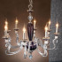 Люстра Euroluce Barocco L8 silver Amethyst Люстра Euroluce Barocco L8 silver Amethyst