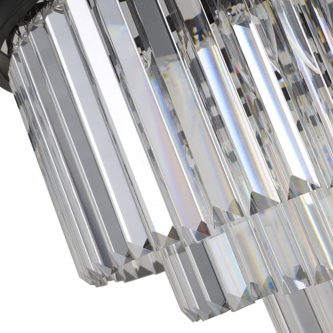 Подвесной светильник DeLight Collection 1920s Odeon KR0387P-6 black/clear Подвесной светильник DeLight Collection 1920s Odeon KR0387P-6 black/clear