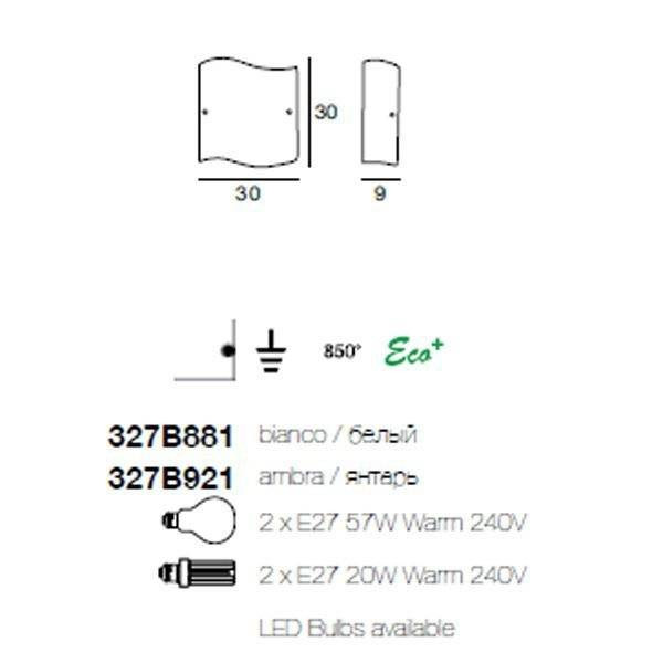 Настенный светильник Linea Light Onda 327B881 Настенный светильник Linea Light Onda 327B881