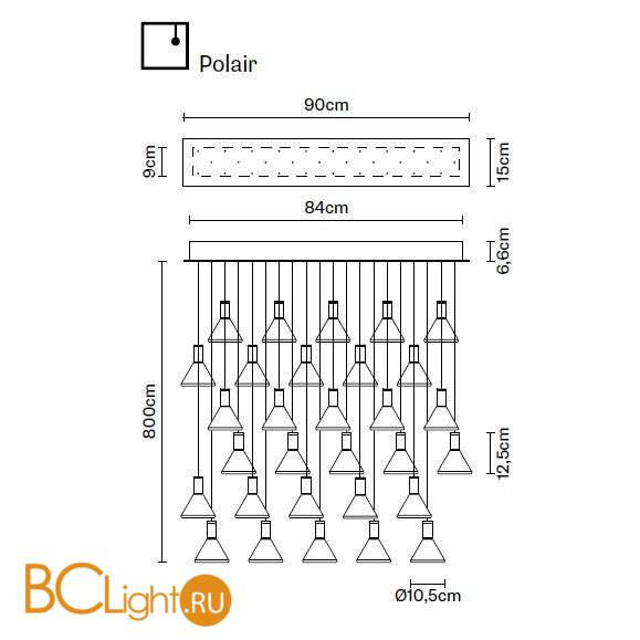 Подвесной светильник Fabbian Polair F32 A50 00 Подвесной светильник Fabbian Polair F32 A50 00