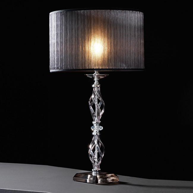 Настольная лампа Euroluce Alicante LG1 silver Fume Настольная лампа Euroluce Alicante LG1 silver Fume