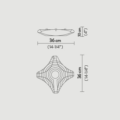 Потолочный светильник Slamp Venti CELING SMALL VEN59PLF0001__VEN Потолочный светильник Slamp Venti CELING SMALL VEN59PLF0001__VEN