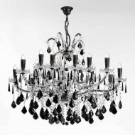 Люстра Beby Group Nuovo Vintage 6105/15+3 LED Glossy Black SWAROVSKI ELEMENTS Люстра Beby Group Nuovo Vintage 6105/15+3 LED Glossy Black SWAROVSKI ELEMENTS