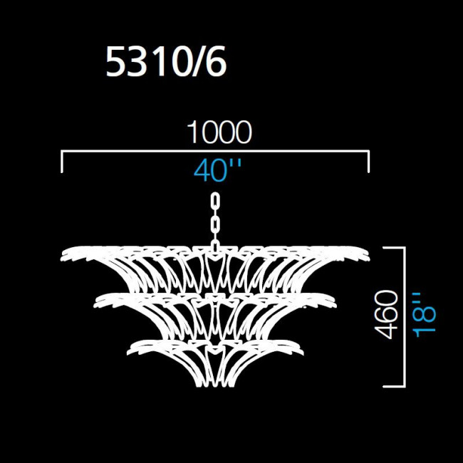 Подвесной светильник Barovier&Toso Palmette 5310/6