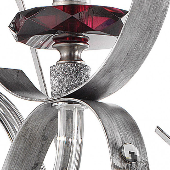 Люстра Euroluce Nuage L6 silver Amethyst Люстра Euroluce Nuage L6 silver Amethyst