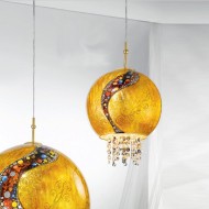 Подвесной светильник Kolarz Luna Kiss 0392.31M.3.Ki.Au+0392.SetM.3.ETGn Подвесной светильник Kolarz Luna Kiss 0392.31M.3.Ki.Au+0392.SetM.3.ETGn