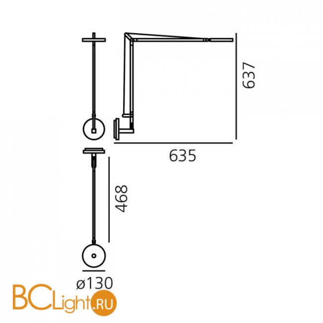 Бра Artemide Demetra Wall 1734050A+1742050A 3000K Opaque Black (Body Lamp + Wall support) Бра Artemide Demetra Wall 1734050A+1742050A 3000K Opaque Black (Body Lamp + Wall support)