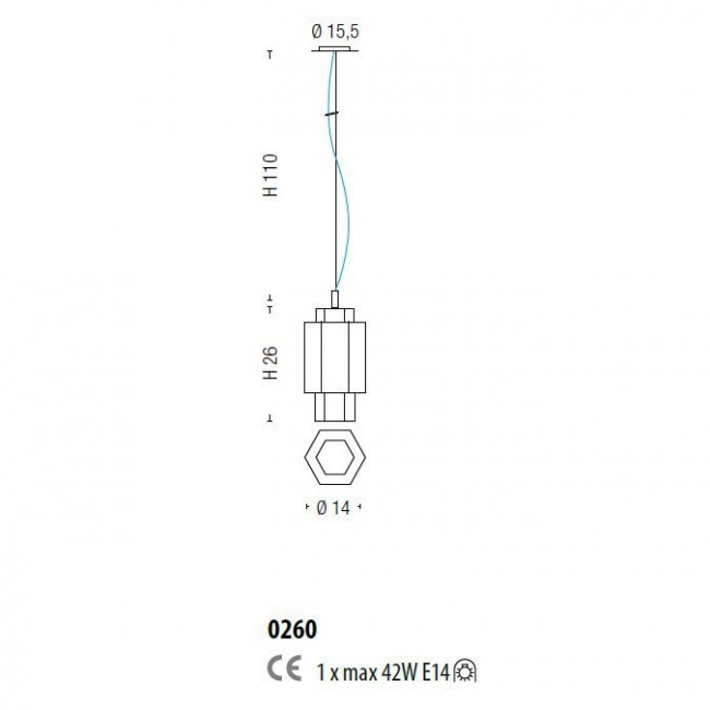 Подвесной светильник Sylcom Casa Blanca 0260 TOP