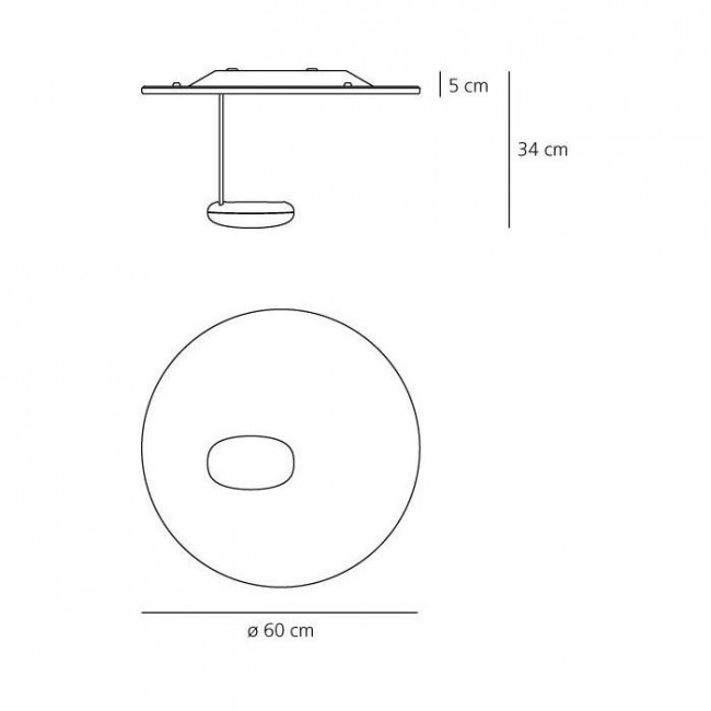 Настенно-потолочный светильник Artemide Droplet Mini 1471110A