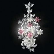 Настенный светильник Renzo Del Ventisette A 14382/3 DEC. 0148 + ARGENTO Настенный светильник Renzo Del Ventisette A 14382/3 DEC. 0148 + ARGENTO