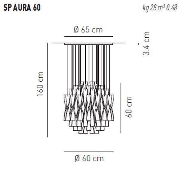 Потолочный светильник Axo Light Aura SP Aura 60 BI SPAURA60BCCRE27 Потолочный светильник Axo Light Aura SP Aura 60 BI SPAURA60BCCRE27